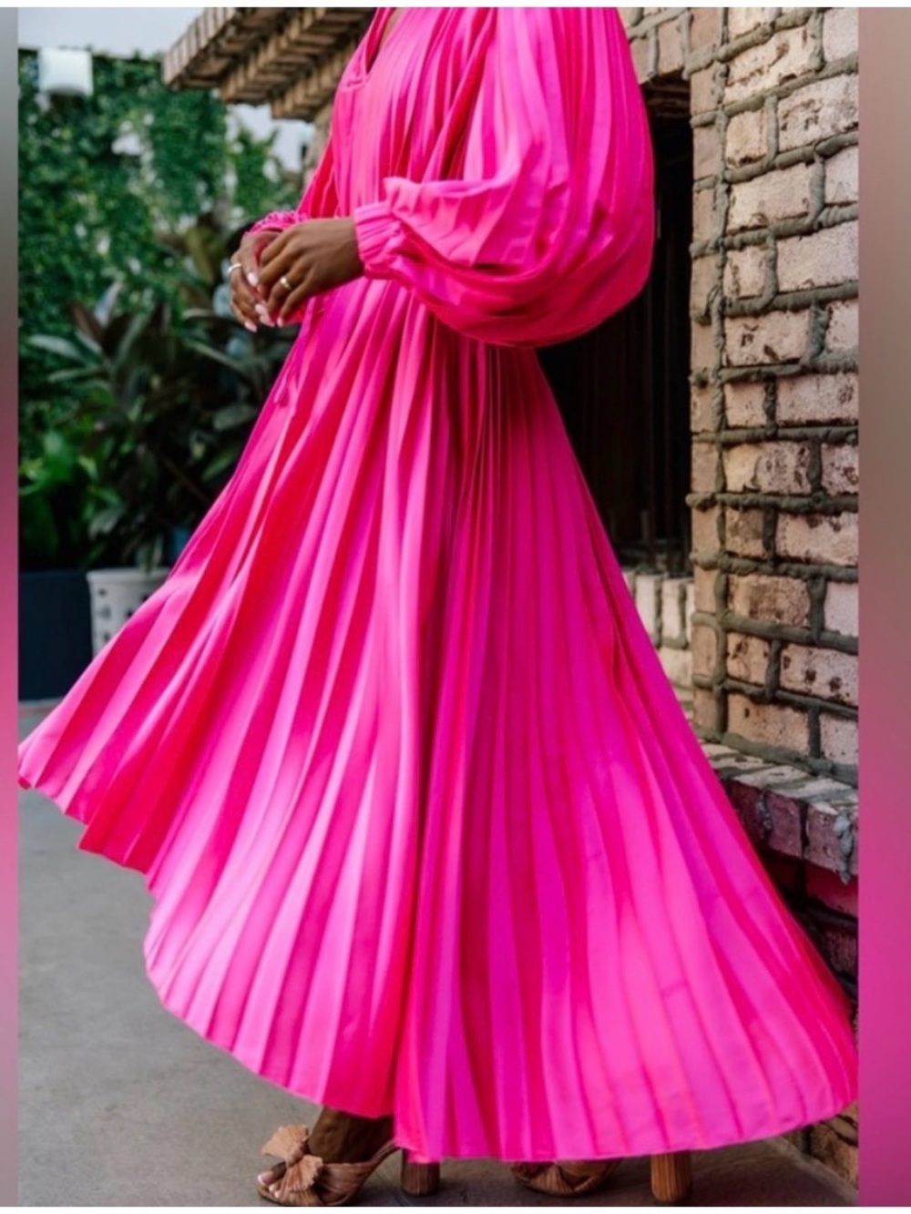 NWT XS Crosby by Mollie Burch LEAH DRESS in MOLLIE PINK Pleated with Sash Tie